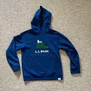 LL Bean x Peanuts hoodie sweatshirt